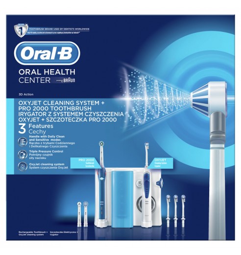 Зубной центр Oral-B ProfessionalCare OC501.535.2 OxyJet + PRO2000