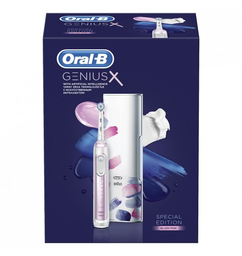 Электрическая зубная щетка Oral-B Genius X 20000N Special Edition Розовая
