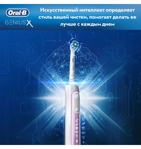 Электрическая зубная щетка Oral-B Genius X 20000N Special Edition Розовая