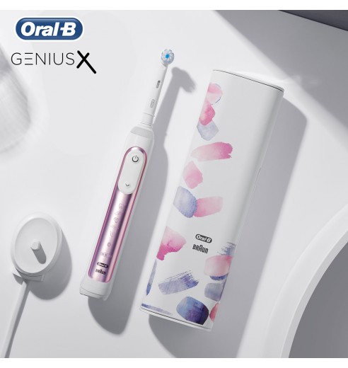 Электрическая зубная щетка Oral-B Genius X 20000N Special Edition Розовая