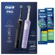 Электрические зубные щетки Oral-B Vitality Pro Duo + Насадки Oral-B CrossAction (10 шт.)