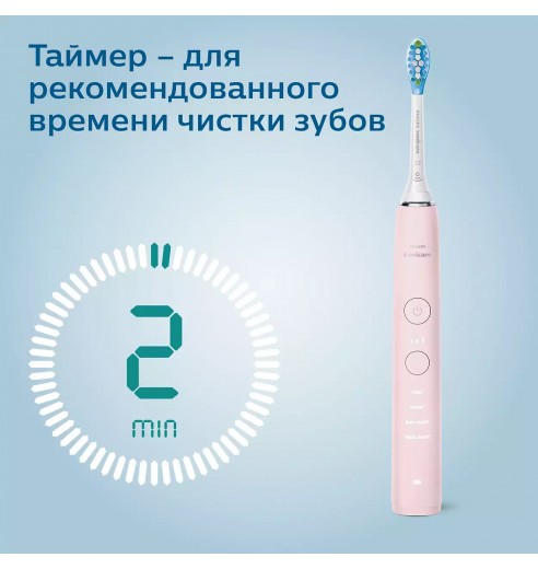 Электрическая зубная щетка Philips Sonicare DiamondClean HX9911/29 розовая