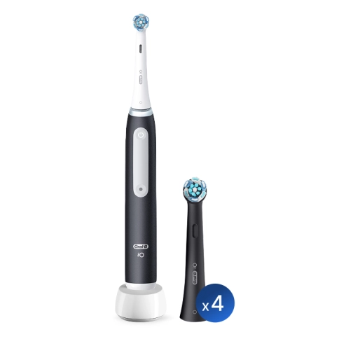 Электрическая зубная щетка Oral-B iO 3 Matt Black с насадками Ultimate Clean (4 шт) 0