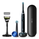 Набор электрическая зубная щетка Oral-B iO 10 Cosmic Black c футляром и насадками Ultimate Clean (2 шт) черные + Бритвенный станок Gillette Labs с 2 сменными кассетами и подставкой 0