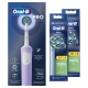Электрическая зубная щётка Oral-B Vitality Pro лиловая + Насадки Oral-B CrossAction (10 шт) 23