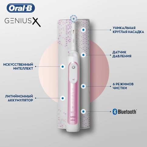 Электрическая зубная щетка Oral-B Genius X 20000N White D706.543.6X 5