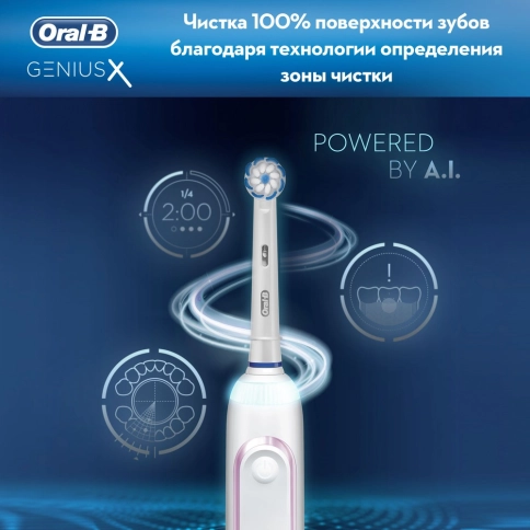 Электрическая зубная щетка Oral-B Genius X 20000N White D706.543.6X 11