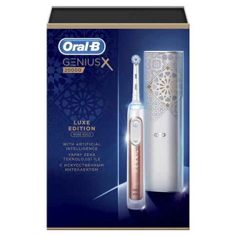 Электрическая зубная щетка Oral-B Genius X 20000N Luxe Edition Розовое Золото 20