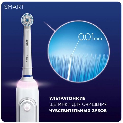 Электрическая зубная щетка Oral-B Smart Sensitive D700.513.5 White 2