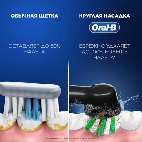 Электрическая зубная щетка Oral-B Pro 3 3500 + Насадка для эффективной чистки Oral-B CrossAction (4 шт) 2