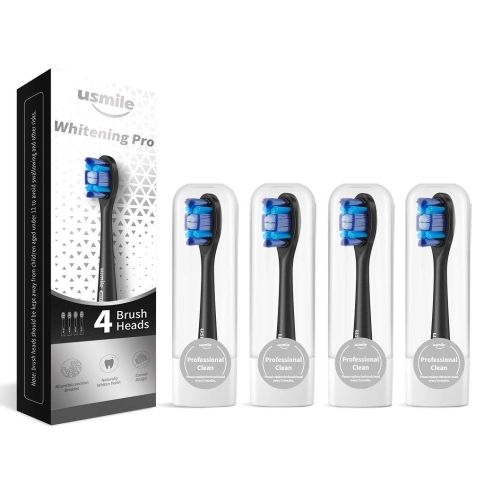 Электрическая зубная щетка usmile P1 - Black + Насадка для зубной щетки usmile Whitening Pro PCB01 - Black 1