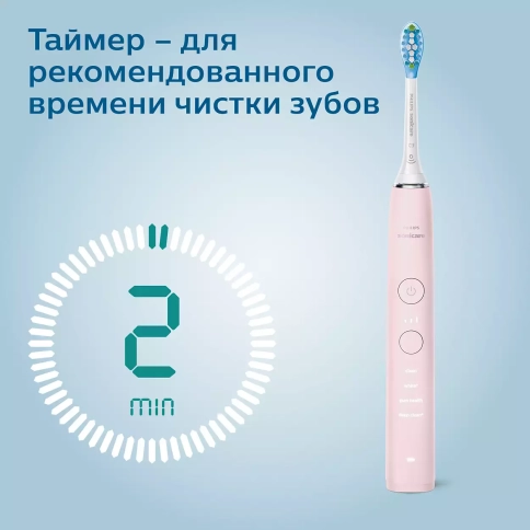 Электрическая зубная щетка Philips Sonicare DiamondClean HX9911/29 розовая 11