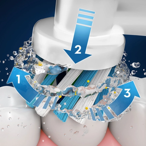 Электрическая зубная щетка Oral-B Vitality голубая CrossAction 4