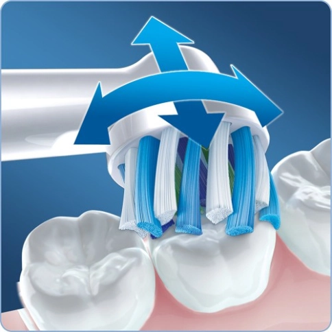 Насадка Oral-B CrossAction для эффективной чистки (1 шт) белая 3