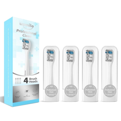 Насадка для зубных щеток usmile PRO01 Professional Clean - White (4 шт) 2
