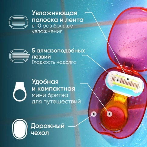 Электрическая зубная щетка Oral-B Pro 3 3500 + Женская бритва Gillette Venus Snap 25