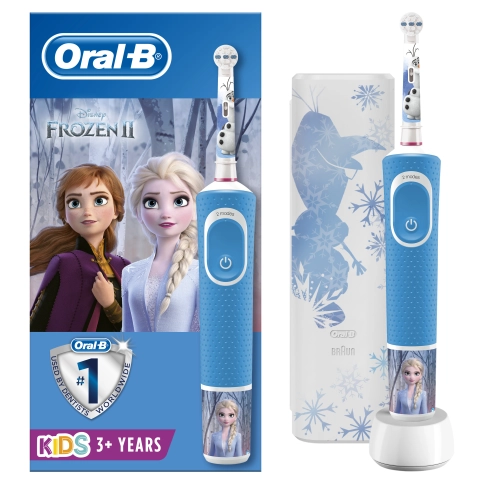 Детская электрическая зубная щеткаOral-B Vitality Kids Холодное сердце с футляром 1
