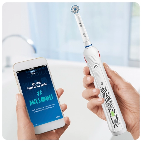 Электрическая зубная щетка Oral-B Smart 4 4000N Teens Sensi Ultrathin D601.523.3 4