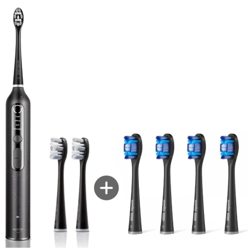 Электрическая зубная щетка usmile U3 - Black + Насадка для зубной щетки usmile Whitening Pro PCB01 - Black 0