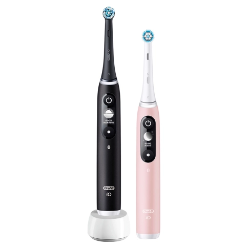 Набор электрических зубных щеток Oral-B iO 6 DUO черная и розовая (2 шт) 1