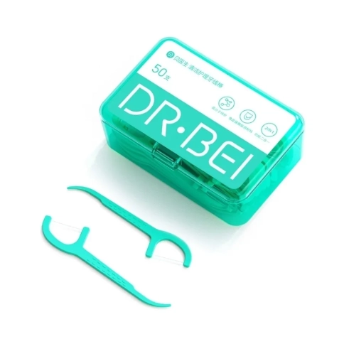 Зубочистки пластиковые с нитью DR.BEI Dental Floss Pick 0