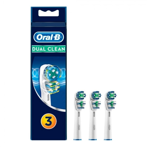 Насадка для зубных щеток Oral-B Dual Clean Testine Ricambio (3 шт) белая 0