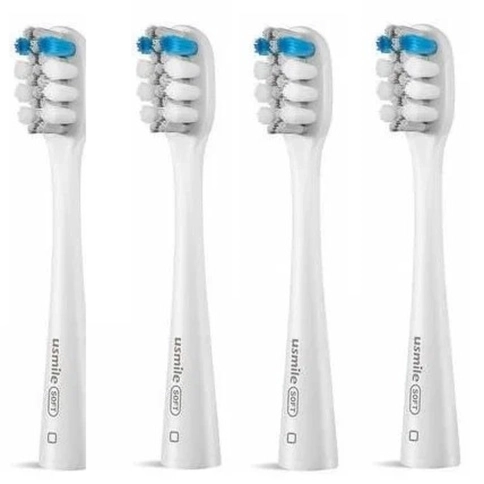 Насадка для зубных щеток usmile PRO03 Soft Clean - White (4 шт) 0