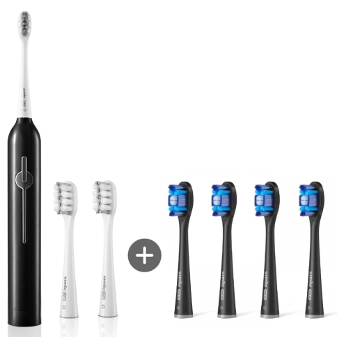 Электрическая зубная щетка usmile P1 - Black + Насадка для зубной щетки usmile Whitening Pro PCB01 - Black 0