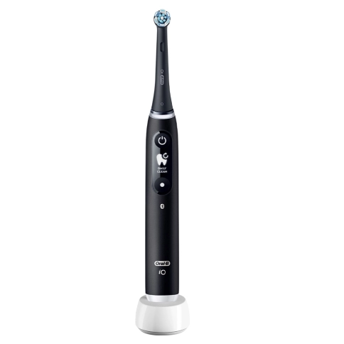 Электрическая зубная щетка Oral-B iO 6 Black Lava с дополнительной насадкой Ultimate Clean (4 шт) 1