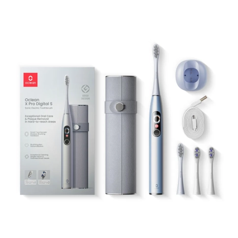 Электрическая зубная щетка Oclean X Pro Digital Set серебрянная 0