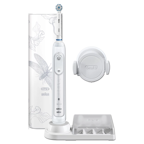Электрическая зубная щетка Oral-B Genius 10000N Special Edition Sensi Lotus White D701.515.6XC 0