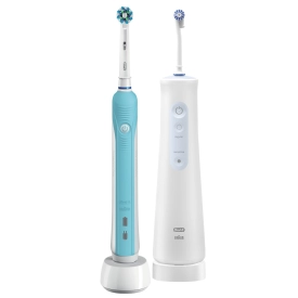 Oral-B SmartSmile 1 510: Электрическая зубная щетка Oral-B Pro 1 500 + Ирригатор Aquacare 4