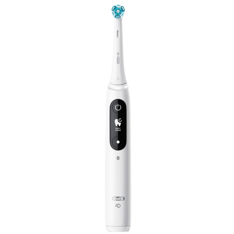 Электрическая зубная щетка Oral-B iO 7 White Alabaster + Насадка iO Ultimate Clean (2 шт) 1