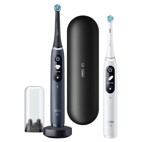 Набор электрических зубных щеток Oral-B iO 7 DUO черная и белая (2 шт) 1