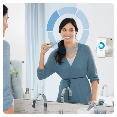 Электрическая зубная щетка Oral-B Genius 10000N Special Edition Sensi Lotus White D701.515.6XC 2