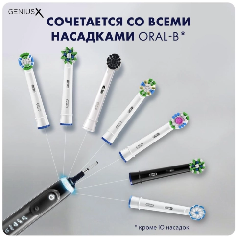 Электрическая зубная щетка Oral-B Genius X 20000 Midnight black D706.513.6 2