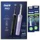 Набор электрических зубных щеток Oral-B Vitality Pro DUO черная и лиловая (2 шт) с насадкой Oral-B CrossAction для эффективной чистки (4 шт) 23