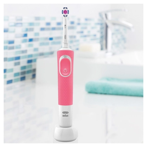 Электрическая зубная щетка Oral-B Vitality Pink D100.413.1 CrossAction Pink 1