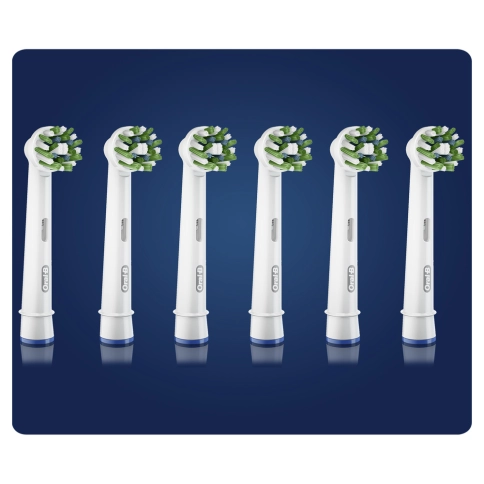Насадка Oral-B CrossAction для эффективной чистки (6 шт) белая 1
