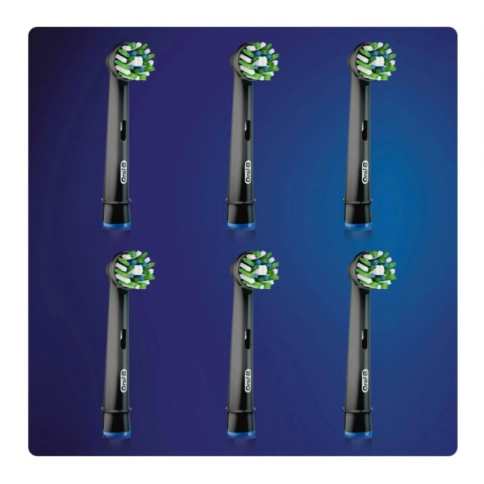 Насадка Oral-B CrossAction для эффективной чистки (6 шт) черная 1