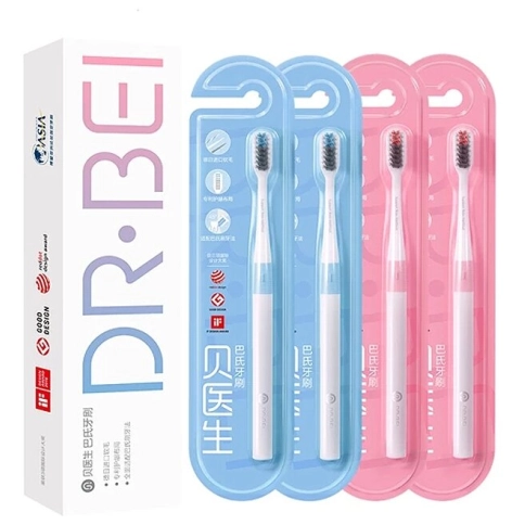 Набор щёток Dr.Bei Bass Toothbrush Classic 4 шт 2