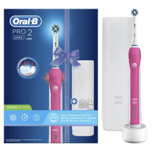 Электрическая зубная щетка Oral-B PRO 2 2500 Cross Action + Футляр 1