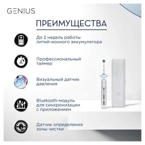 Электрическая зубная щетка Oral-B Genius 8000/D701.515.5XC 2