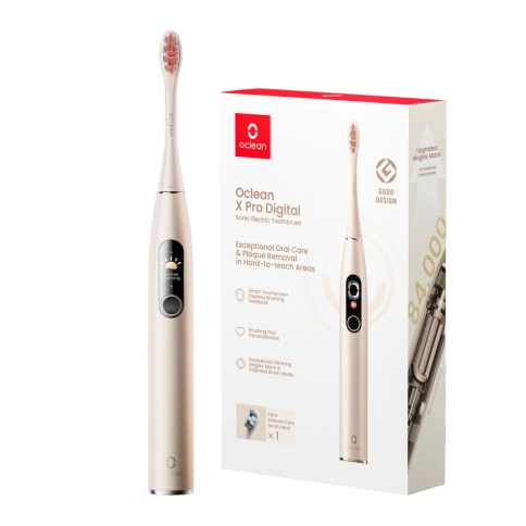 Электрическая зубная щетка Oclean X Pro Digital золотая 2