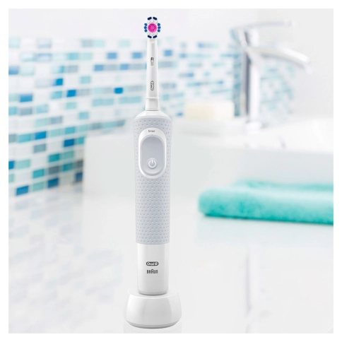 Электрическая зубная щетка Oral-B Vitality белая 3D White 2