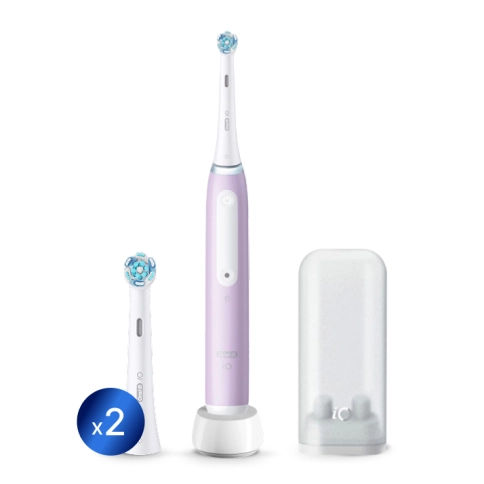 Электрическая зубная щетка Oral-B iO 4 Lavender с насадкой Ultimate Clean (2 шт) и контейнером для насадок 0