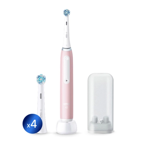 Электрическая зубная щетка Oral-B iO 3 Brush Pink с насадками Ultimate Clean (4 шт) и контейнером для хранения насадок 0