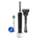 Электрическая зубная щётка Oral-B Vitality Pro Черная с бритвой мужской Gillette Fusion 5 Proglide и насадка Cross Action 0