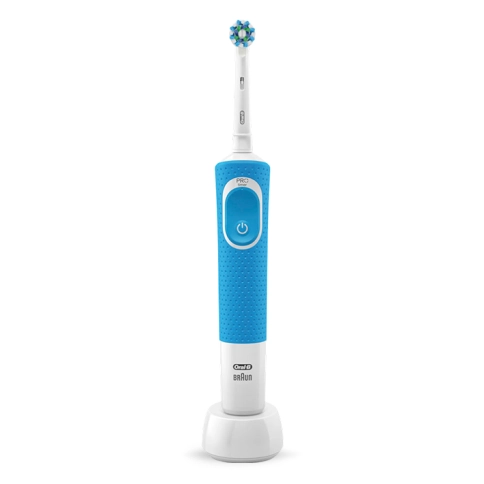 Электрическая зубная щетка Oral-B Vitality голубая CrossAction 0