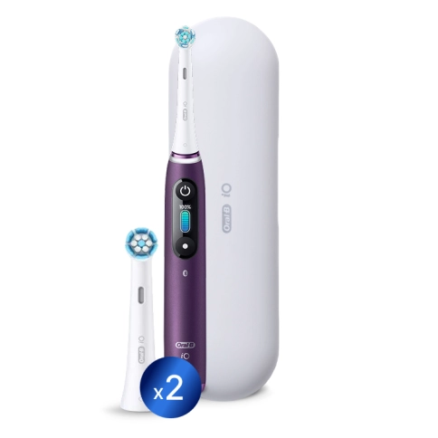 Электрическая зубная щетка Oral-B iO 8 Violet Ametrine + Насадка Gentle Care, 2шт 0